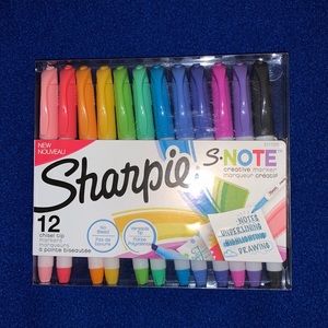 Sharpie twelve Pack S note versatile tip assorted colors